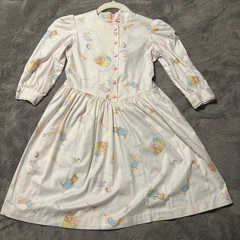 Easter - Vintage Handmade Beatrix Potter the tale of Peter Rabbit dress
